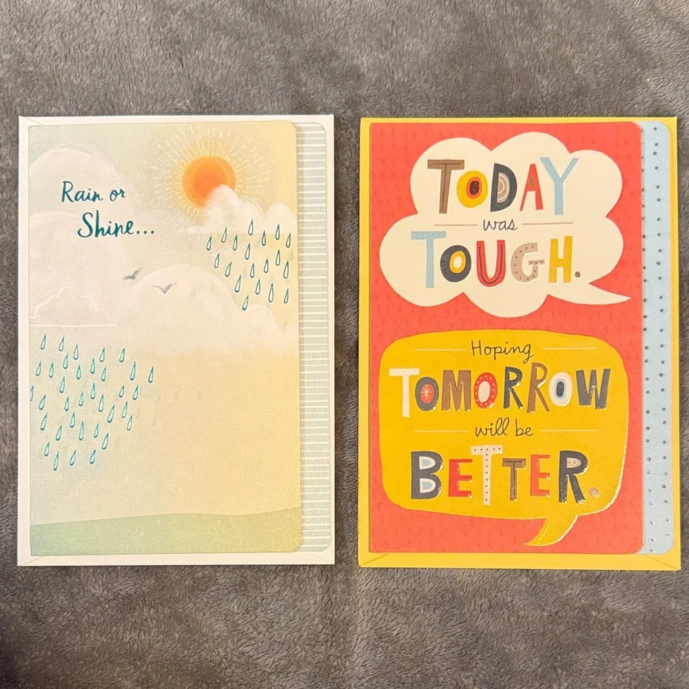 🌻 Bundle of 2 Hallmark Well Wishes Cards
